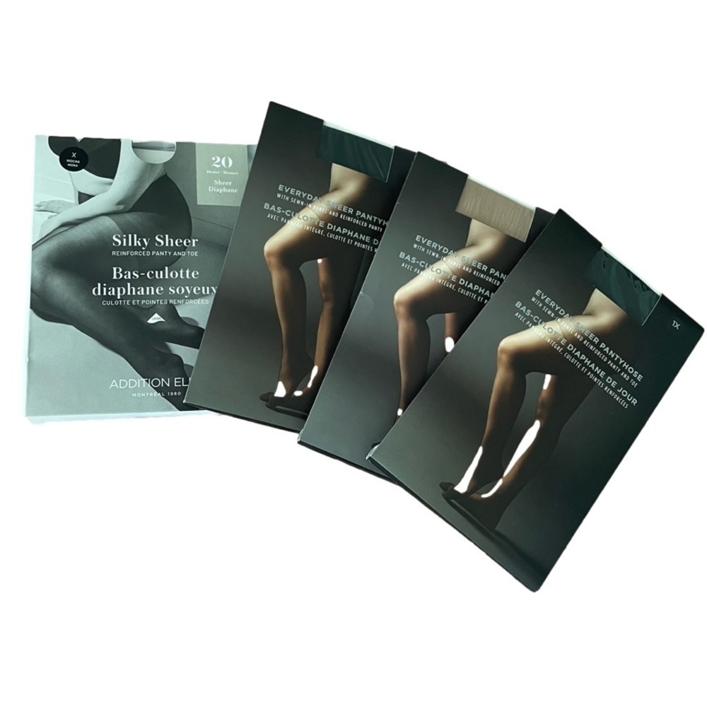 ADDITION ELLE NWT multiple packs (4) of sheer tights size: X & 1X